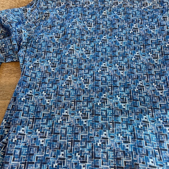 Robert Graham Blue/Black Button Down Shirt L - Picture 6 of 7